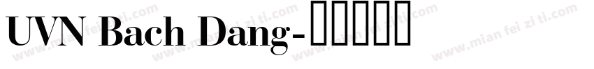UVN Bach Dang字体转换